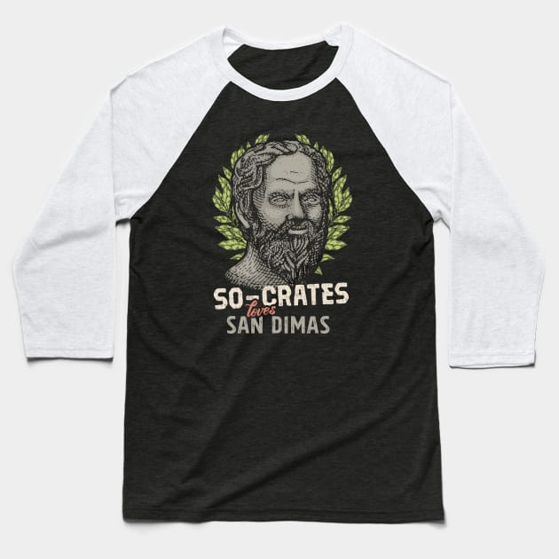 Socrates loves San Dimas Baseball T-Shirt by barrettbiggers
